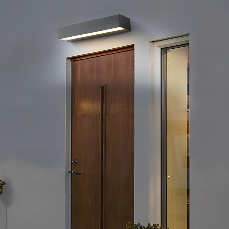 Wandlamp Buiten IP65 30 cm Zwart Aluminium LED Warm en Koud Wit | Sansoti
