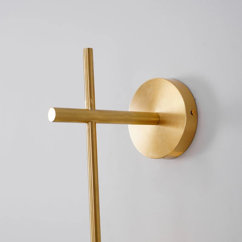 Verticale Glazen Bol Wandlamp – Moderne Wandverlichting met Gestapelde Bollen – Messing, Zwart of Nikkel – 3 Afmetingen | Sansoti