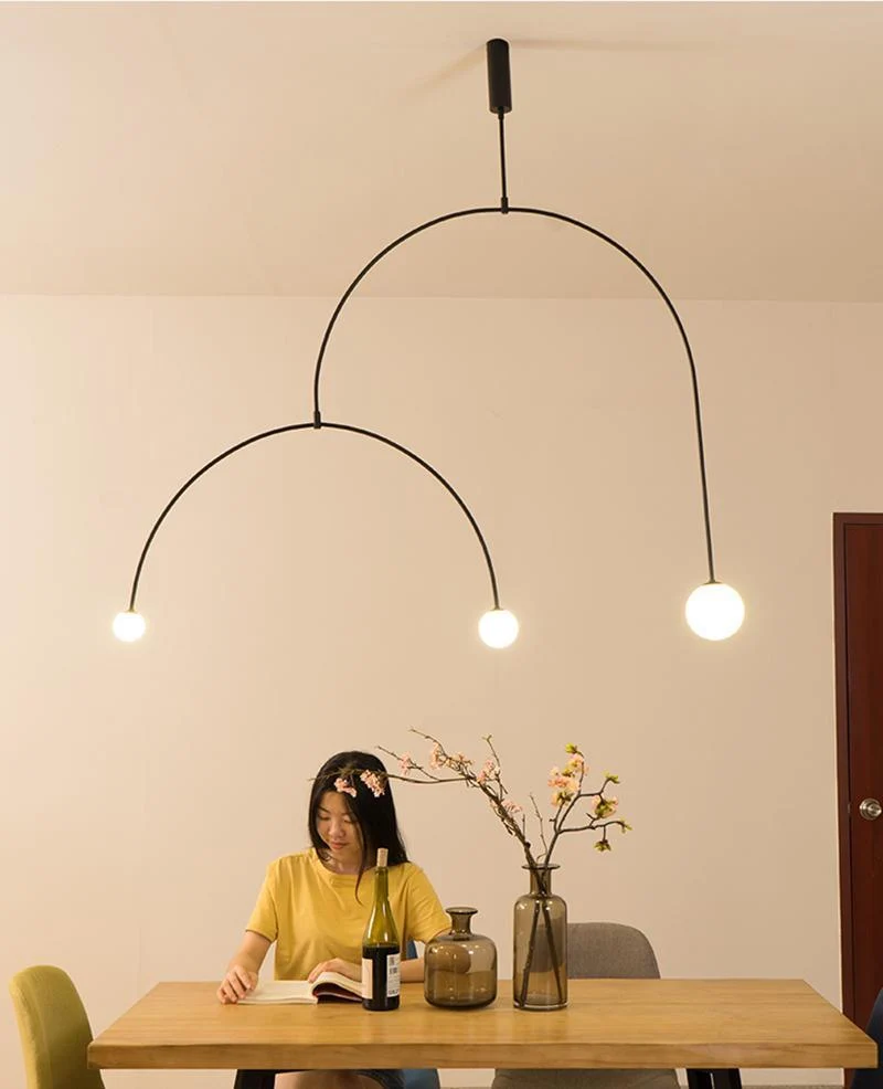 Mobiel Plafondlamp met Glazen Bollen – Modern Messing of Zwart Design – 9 Configuraties – G9 & G4 Fitting | Sansoti