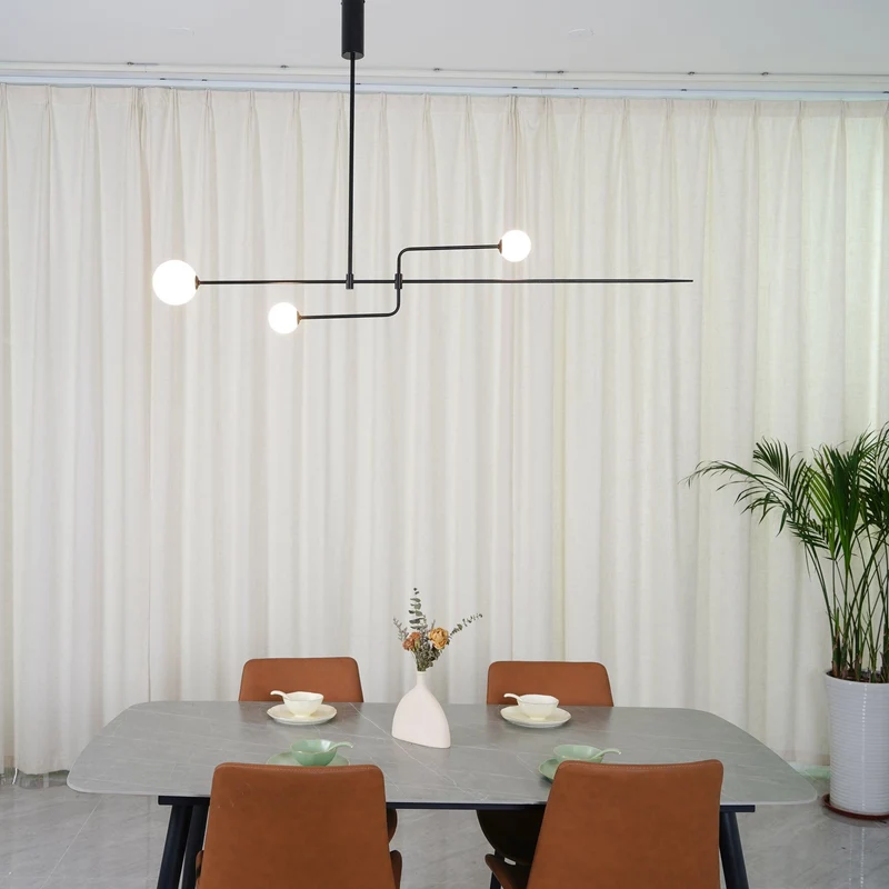 Mobiel Plafondlamp met Glazen Bollen – Modern Messing of Zwart Design – 9 Configuraties – G9 & G4 Fitting | Sansoti