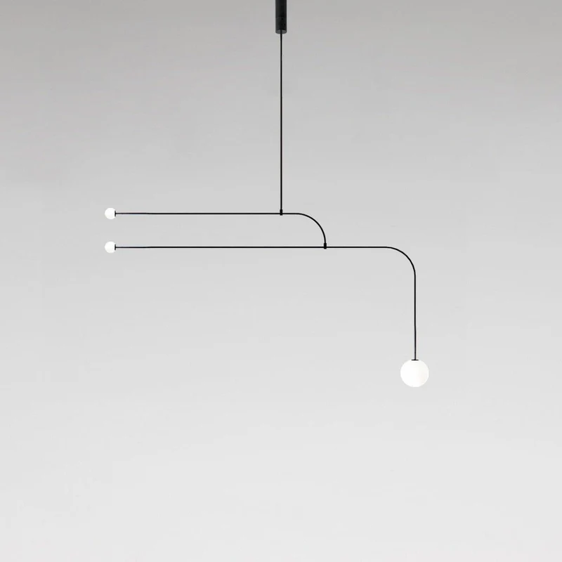 Mobiel Plafondlamp met Glazen Bollen – Modern Messing of Zwart Design – 9 Configuraties – G9 & G4 Fitting | Sansoti