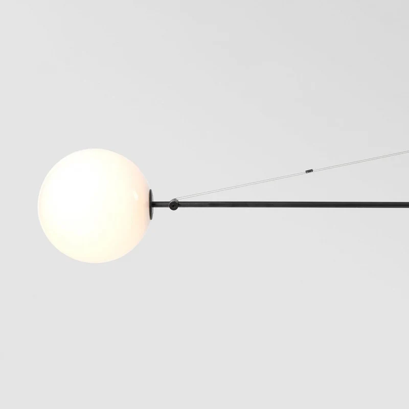 Mobiel Plafondlamp met Glazen Bollen – Modern Messing of Zwart Design – 9 Configuraties – G9 & G4 Fitting | Sansoti