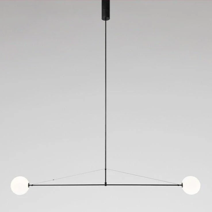 Mobiel Plafondlamp met Glazen Bollen – Modern Messing of Zwart Design – 9 Configuraties – G9 & G4 Fitting | Sansoti