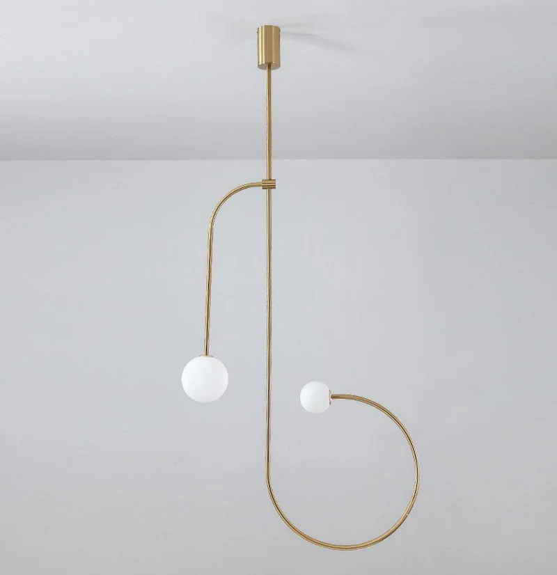 Mobiel Plafondlamp met Glazen Bollen – Modern Messing of Zwart Design – 9 Configuraties – G9 & G4 Fitting | Sansoti