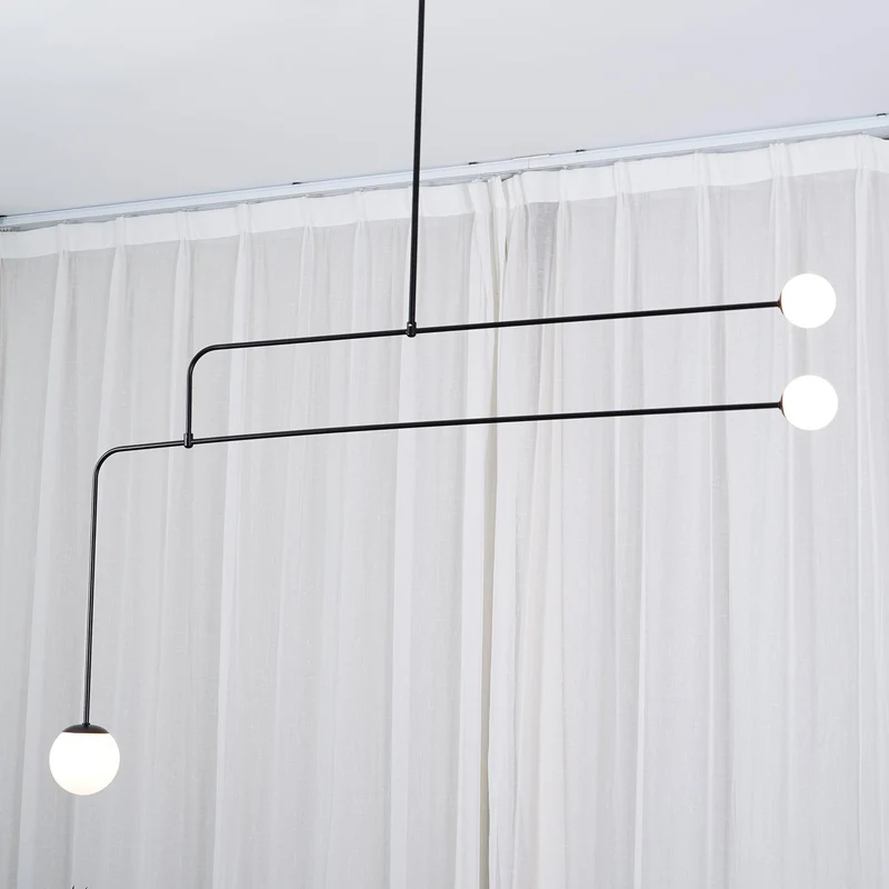 Mobiel Plafondlamp met Glazen Bollen – Modern Messing of Zwart Design – 9 Configuraties – G9 & G4 Fitting | Sansoti