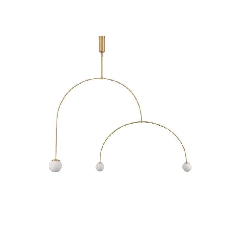 Mobiel Plafondlamp met Glazen Bollen – Modern Messing of Zwart Design – 9 Configuraties – G9 & G4 Fitting | Sansoti