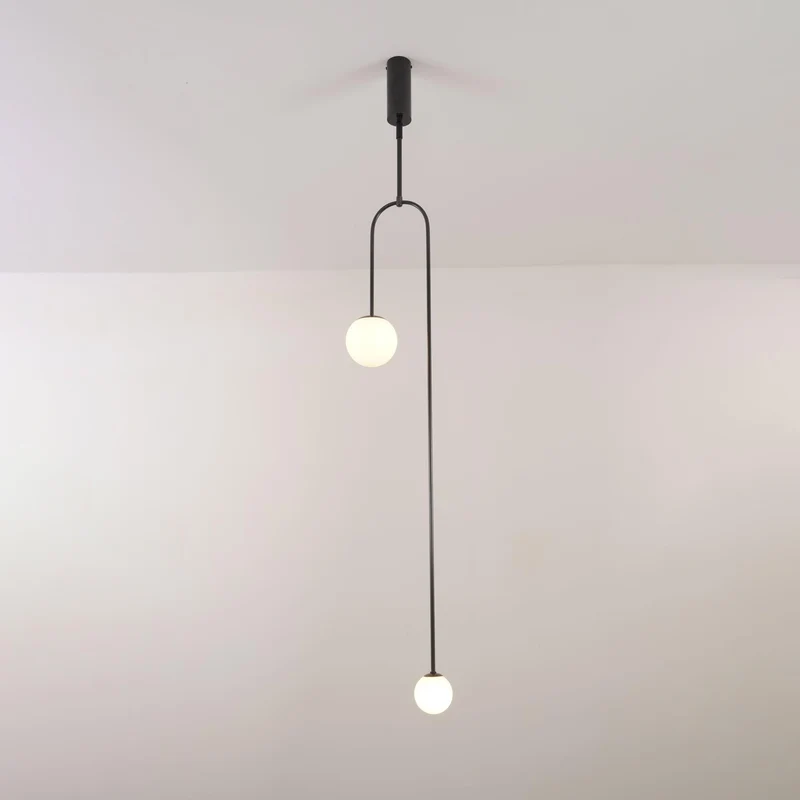 Mobiel Plafondlamp met Glazen Bollen – Modern Messing of Zwart Design – 9 Configuraties – G9 & G4 Fitting | Sansoti