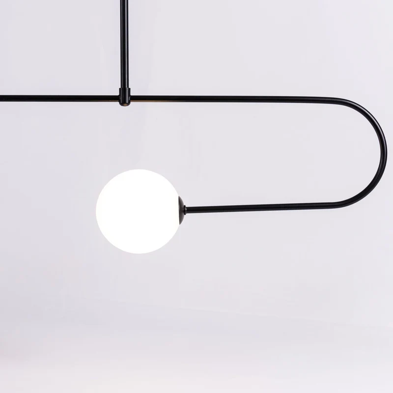 Mobiel Plafondlamp met Glazen Bollen – Modern Messing of Zwart Design – 9 Configuraties – G9 & G4 Fitting | Sansoti