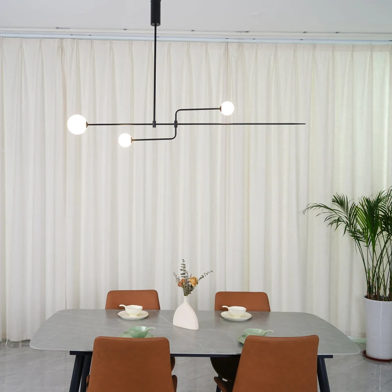Mobiel Plafondlamp met Glazen Bollen – Modern Messing of Zwart Design – 9 Configuraties – G9 & G4 Fitting | Sansoti