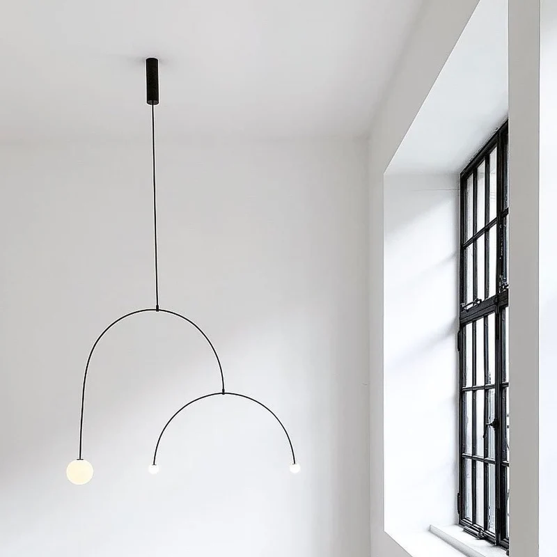 Mobiel Plafondlamp met Glazen Bollen – Modern Messing of Zwart Design – 9 Configuraties – G9 & G4 Fitting | Sansoti