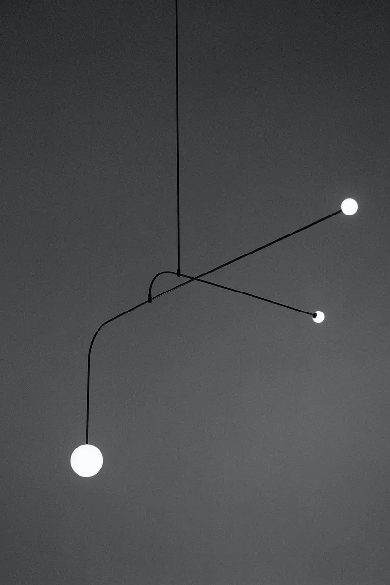 Mobiel Plafondlamp met Glazen Bollen – Modern Messing of Zwart Design – 9 Configuraties – G9 & G4 Fitting | Sansoti