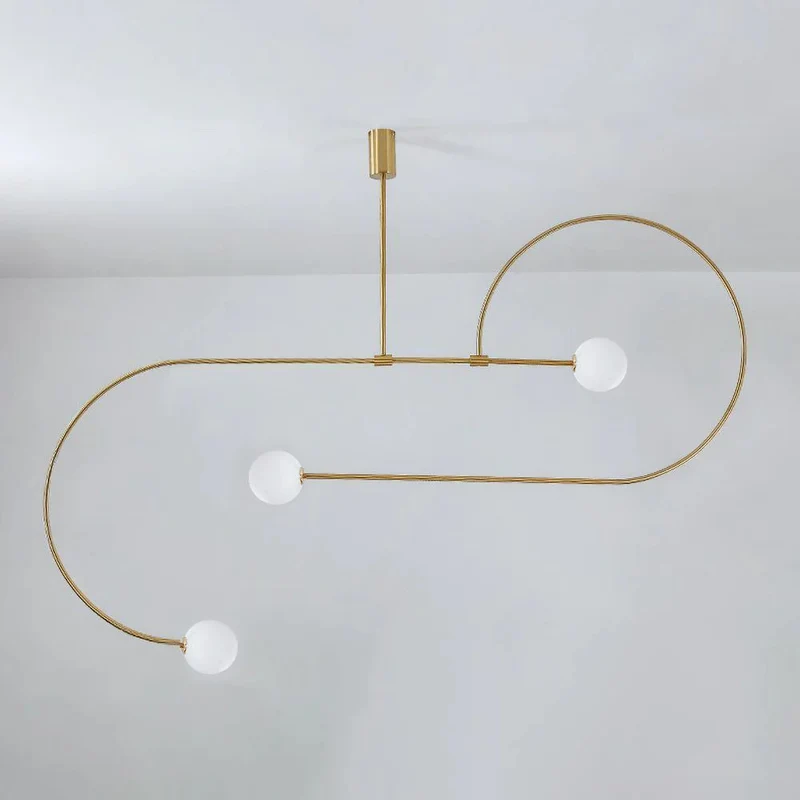 Mobiel Plafondlamp met Glazen Bollen – Modern Messing of Zwart Design – 9 Configuraties – G9 & G4 Fitting | Sansoti
