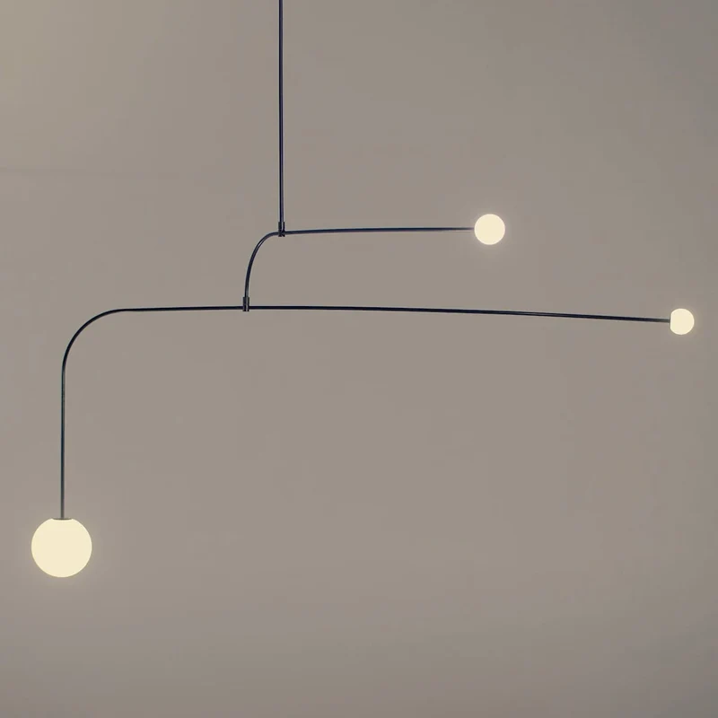 Mobiel Plafondlamp met Glazen Bollen – Modern Messing of Zwart Design – 9 Configuraties – G9 & G4 Fitting | Sansoti