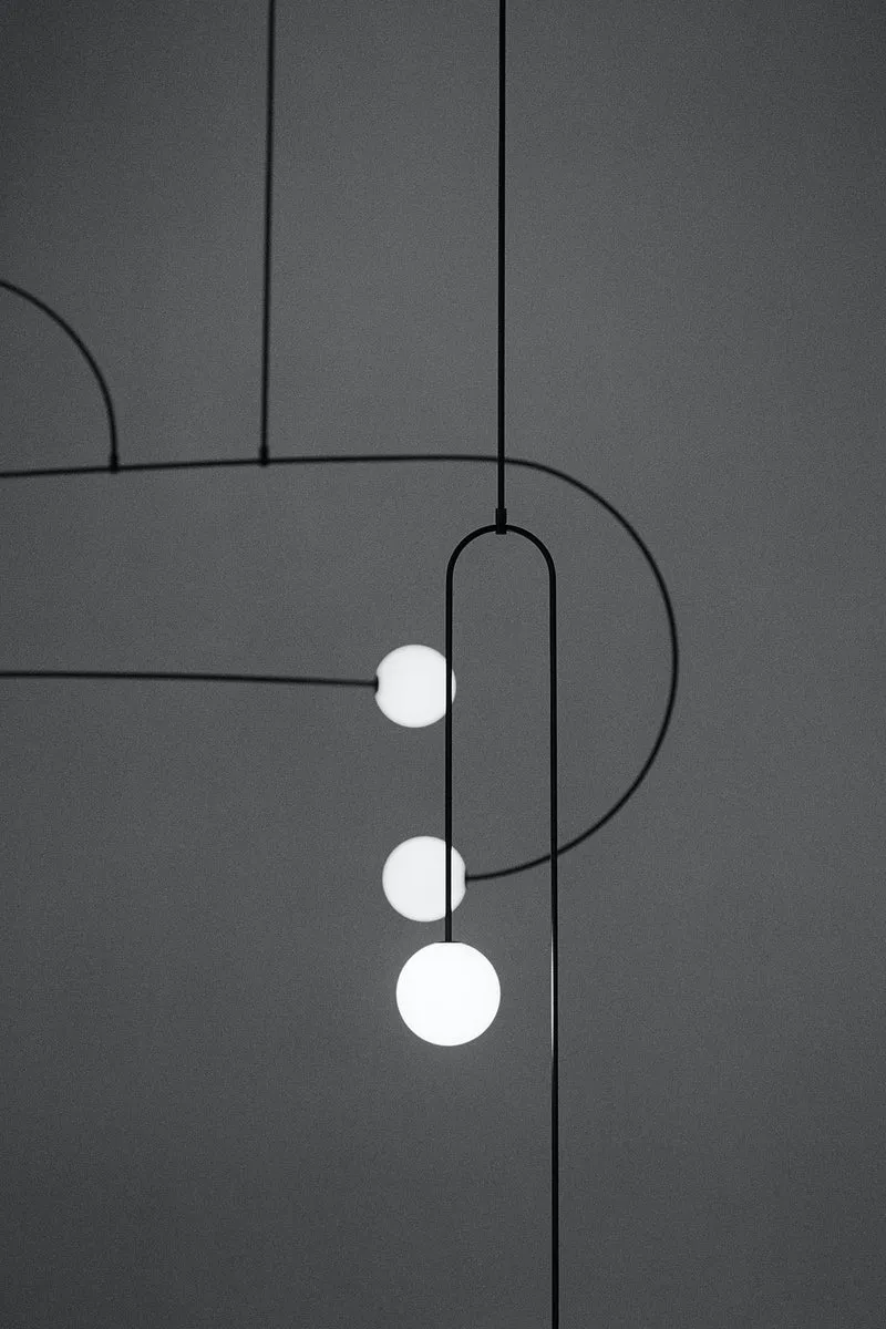 Mobiel Plafondlamp met Glazen Bollen – Modern Messing of Zwart Design – 9 Configuraties – G9 & G4 Fitting | Sansoti