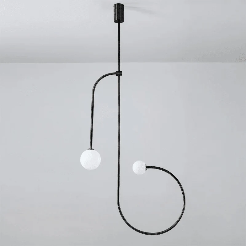 Mobiel Plafondlamp met Glazen Bollen – Modern Messing of Zwart Design – 9 Configuraties – G9 & G4 Fitting | Sansoti