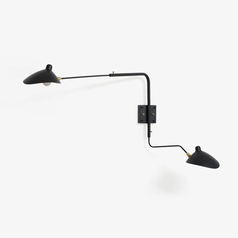 Wandlamp Verstelbaar Staal 1-Kops / 2-Kops 60-140 cm Modern Design Metaal Messing Chroom E26/E27 Fitting Instelbare Kap Richtbaar Licht Interieur | Sansoti