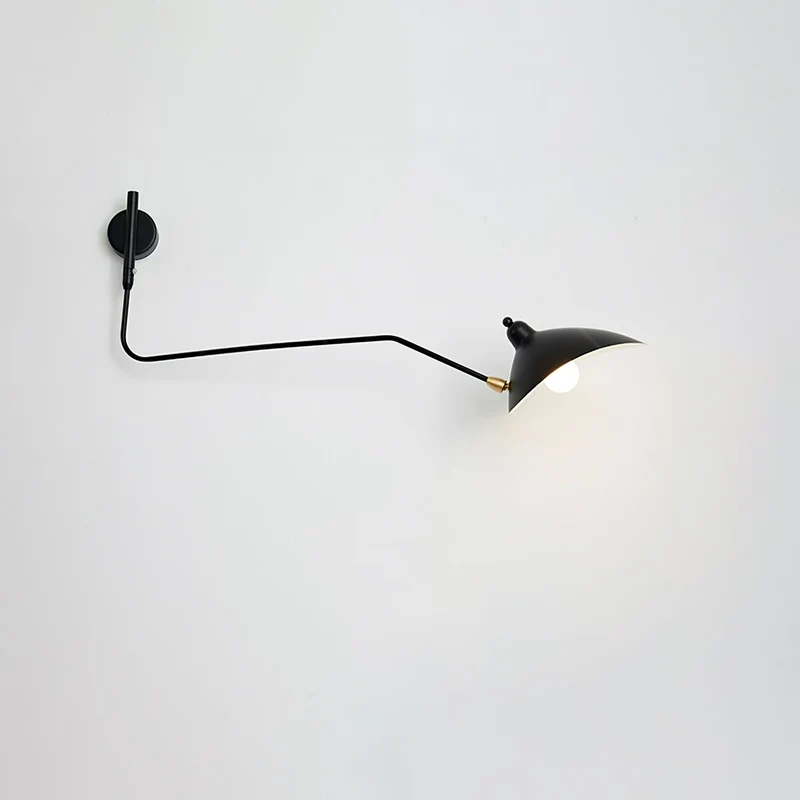 Wandlamp Verstelbaar Staal 1-Kops / 2-Kops 60-140 cm Modern Design Metaal Messing Chroom E26/E27 Fitting Instelbare Kap Richtbaar Licht Interieur | Sansoti
