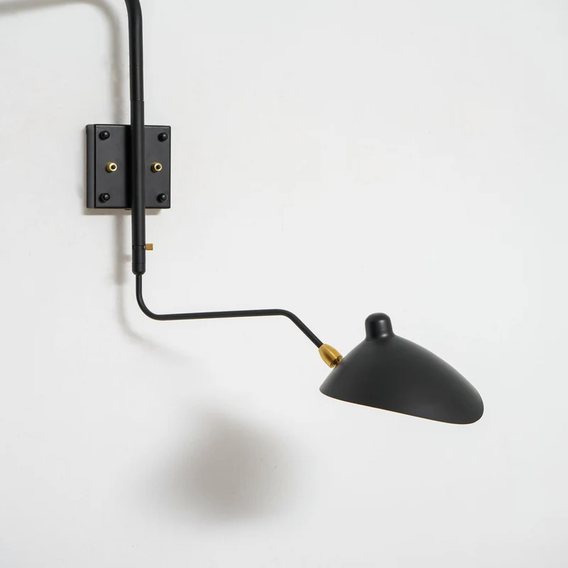 Wandlamp Verstelbaar Staal 1-Kops / 2-Kops 60-140 cm Modern Design Metaal Messing Chroom E26/E27 Fitting Instelbare Kap Richtbaar Licht Interieur | Sansoti
