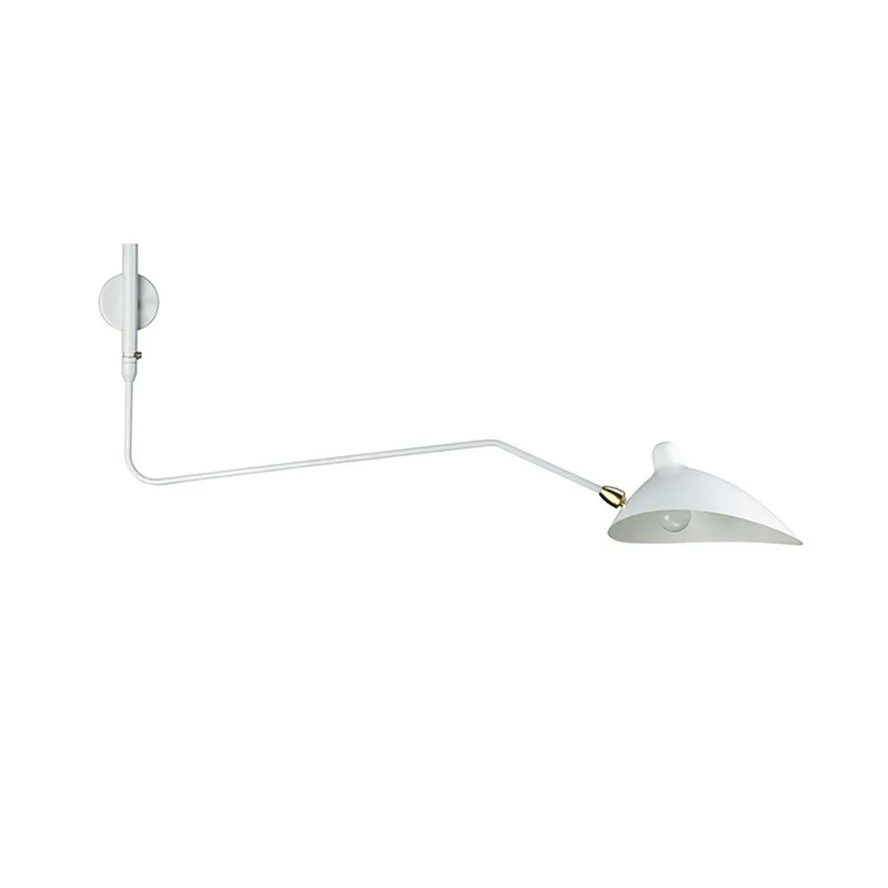 Wandlamp Verstelbaar Staal 1-Kops / 2-Kops 60-140 cm Modern Design Metaal Messing Chroom E26/E27 Fitting Instelbare Kap Richtbaar Licht Interieur | Sansoti