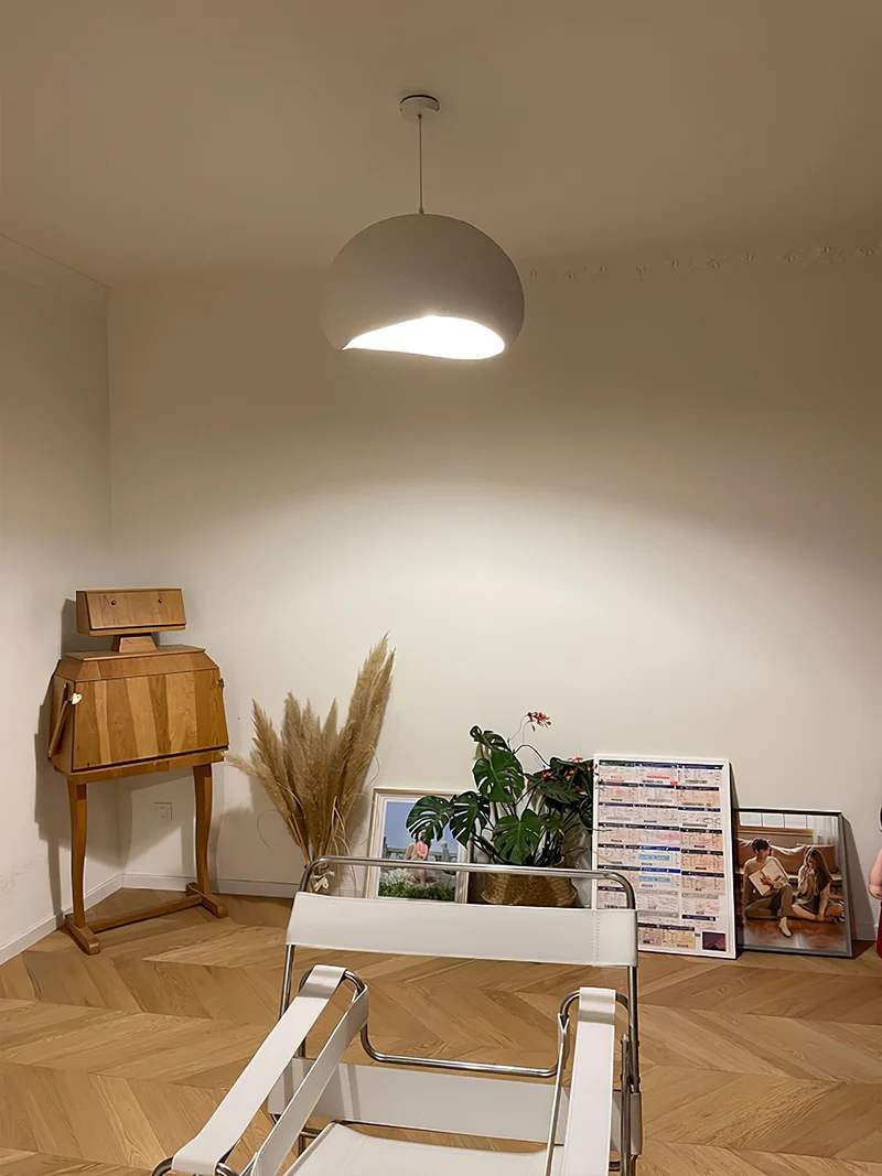 Hanglamp Koepelvorm Polystyreen Grijs Wit Zes Maten E26 E27 Fitting Verstelbare Kabel 150cm Scandinavisch Design Huiskamer Keuken Eethoek Dimbaar | Sansoti