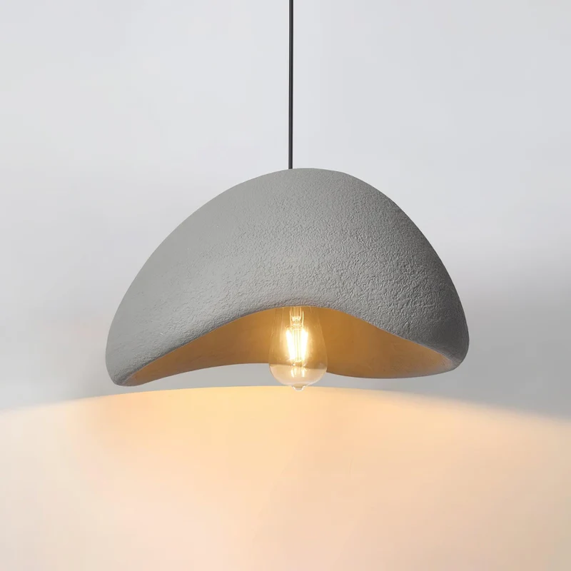 Hanglamp Koepelvorm Polystyreen Grijs Wit Zes Maten E26 E27 Fitting Verstelbare Kabel 150cm Scandinavisch Design Huiskamer Keuken Eethoek Dimbaar | Sansoti