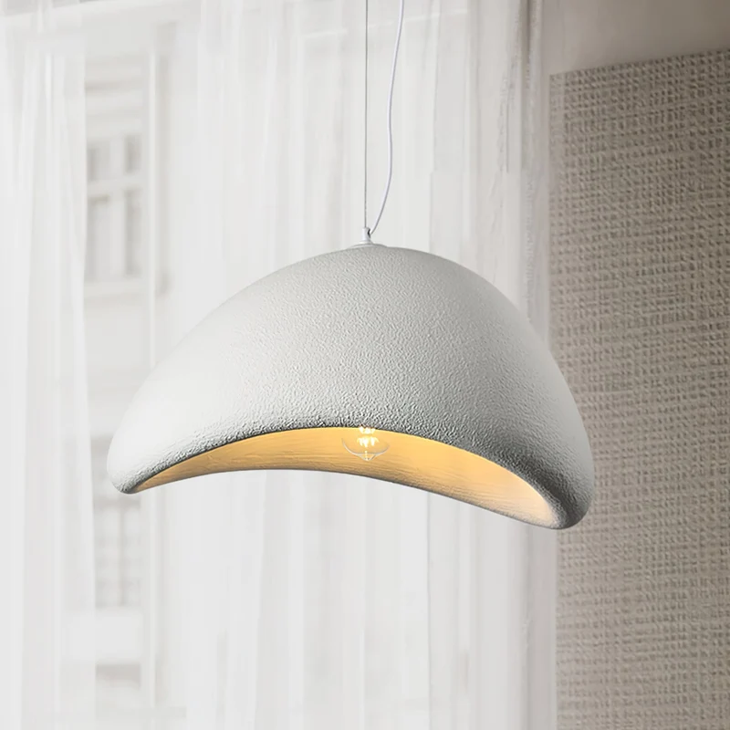 Hanglamp Koepelvorm Polystyreen Grijs Wit Zes Maten E26 E27 Fitting Verstelbare Kabel 150cm Scandinavisch Design Huiskamer Keuken Eethoek Dimbaar | Sansoti