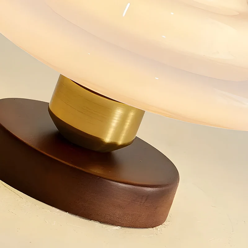 Plafondlamp Walnoot Hout Glas Scandinavisch E27 Hal Gang Keuken Eetkamer Nordic Naturel Koper | Sansoti