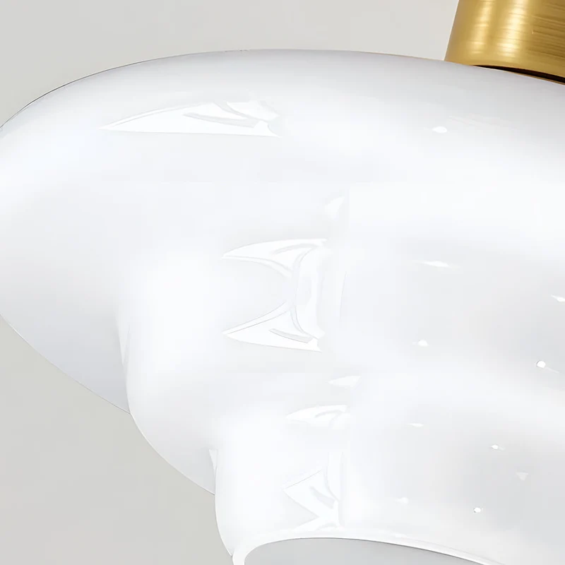 Plafondlamp Walnoot Hout Glas Scandinavisch E27 Hal Gang Keuken Eetkamer Nordic Naturel Koper | Sansoti