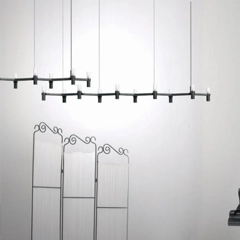 Nemo Crown Plana Linea Esstischlampe 10-flg. 168cm