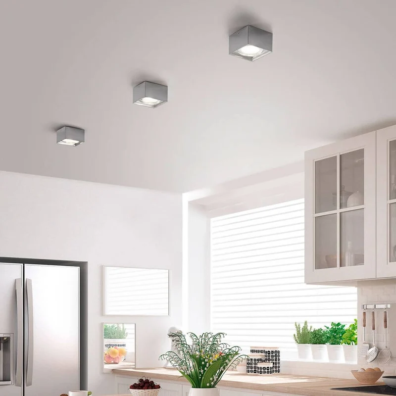 LED Deckenleuchte Kari Nickel-Matt