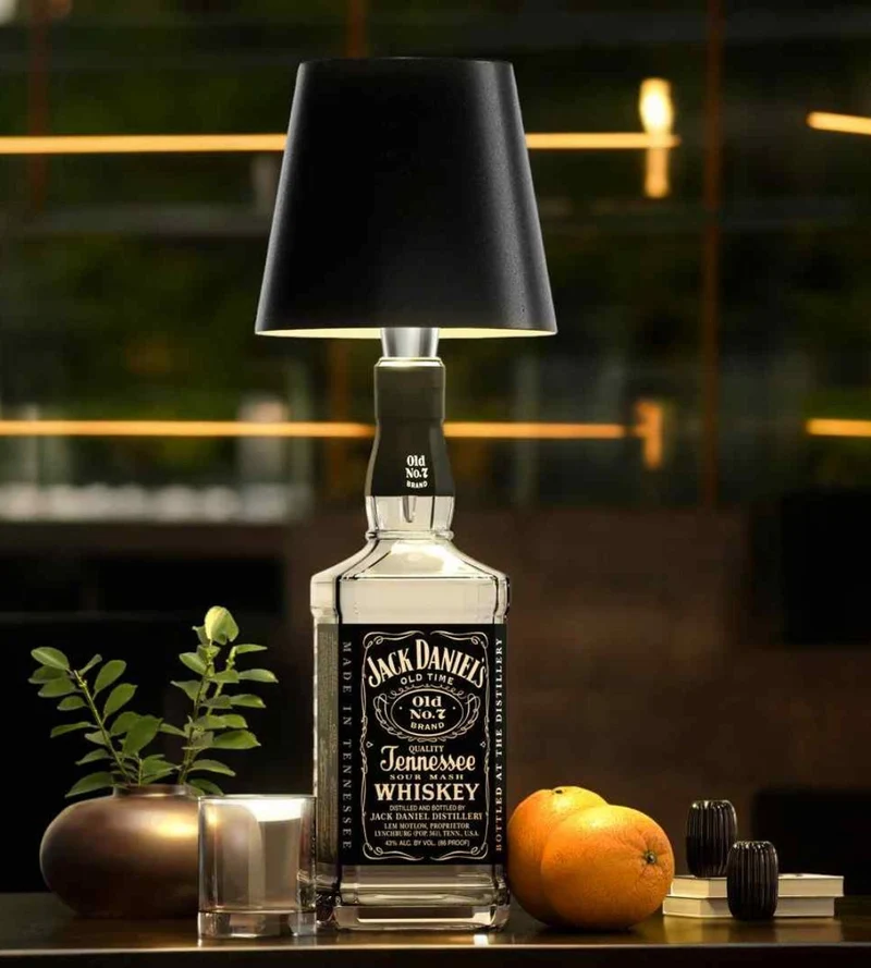 Flesverlichting LED Oplaadbaar Aluminium Warmwit Sfeerlamp USB-C Design Interieur Decoratief Tafellamp | Sansoti