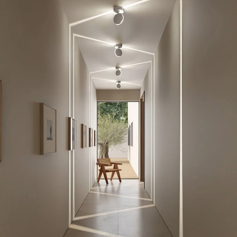 LED Wandlamp 360° Draaibaar Vierkant Lichteffect Warmwit Mat Aluminium Modern Design Wandverlichting | Sansoti