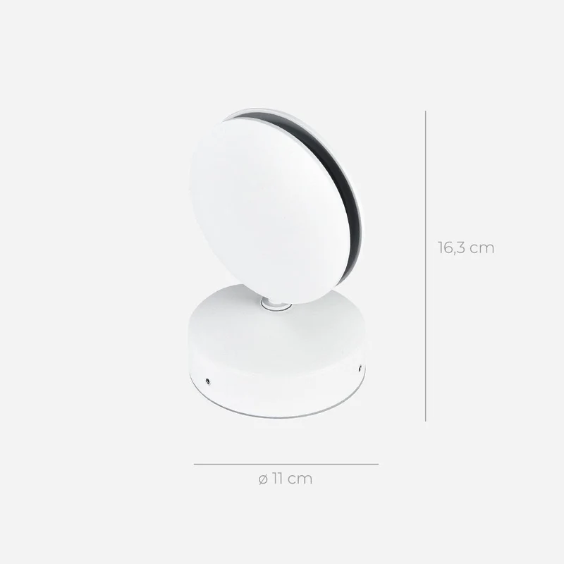 LED Wandlamp 360° Draaibaar Vierkant Lichteffect Warmwit Mat Aluminium Modern Design Wandverlichting | Sansoti