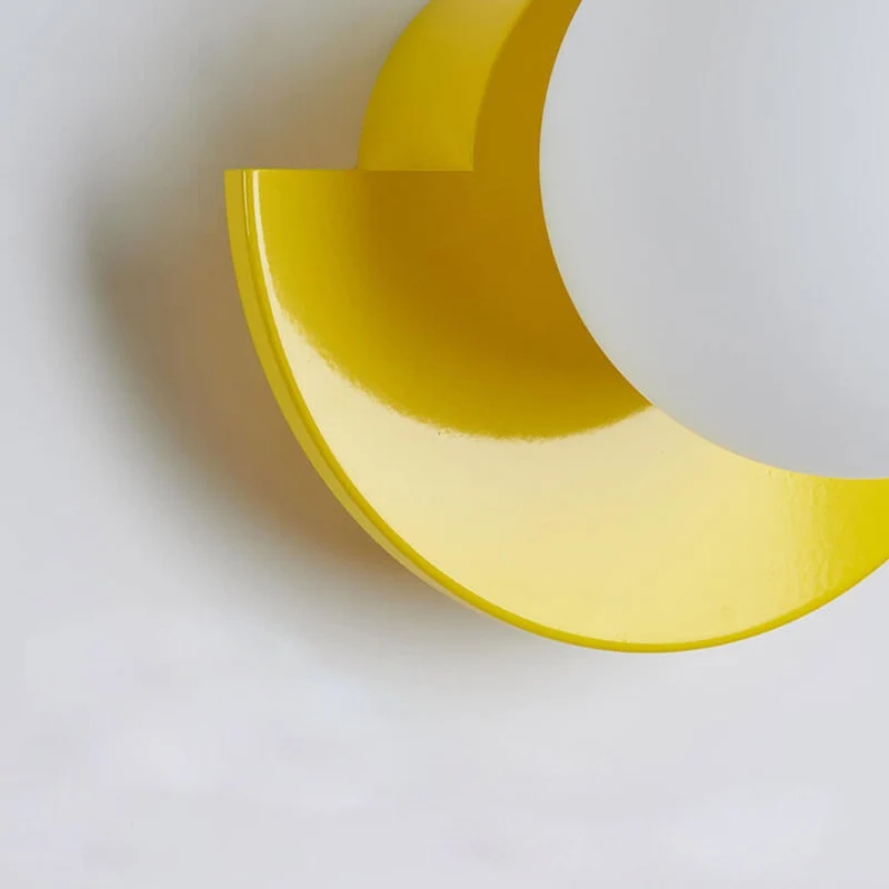 Halfcirkelvormige Wandlamp met Gekleurde Bol Modern Design Decoratieve Verlichting voor Woonkamer Slaapkamer Gang | Sansoti