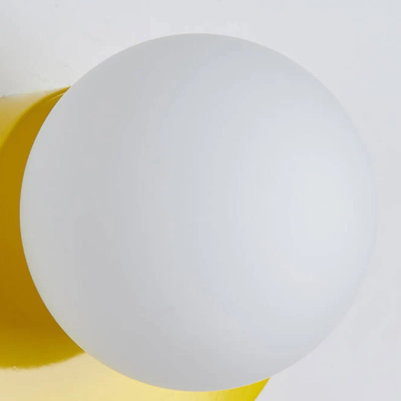 Halfcirkelvormige Wandlamp met Gekleurde Bol Modern Design Decoratieve Verlichting voor Woonkamer Slaapkamer Gang | Sansoti