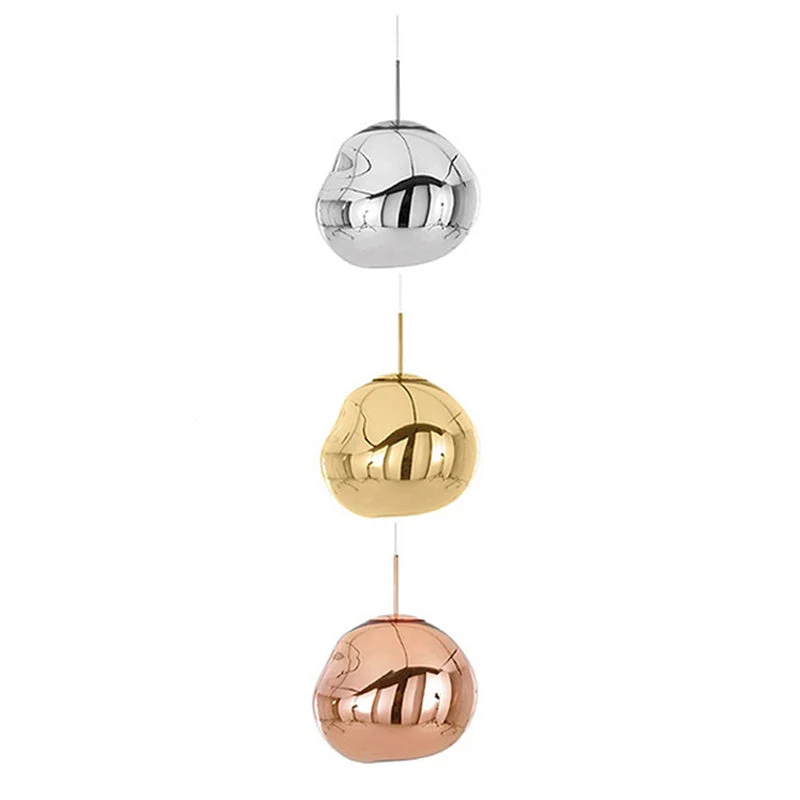 Glazen Hanglamp Rond Metalen Kap Eetkamer Plafondverlichting Moderne Woonkamer E27 Fitting Scandinavisch | Sansoti