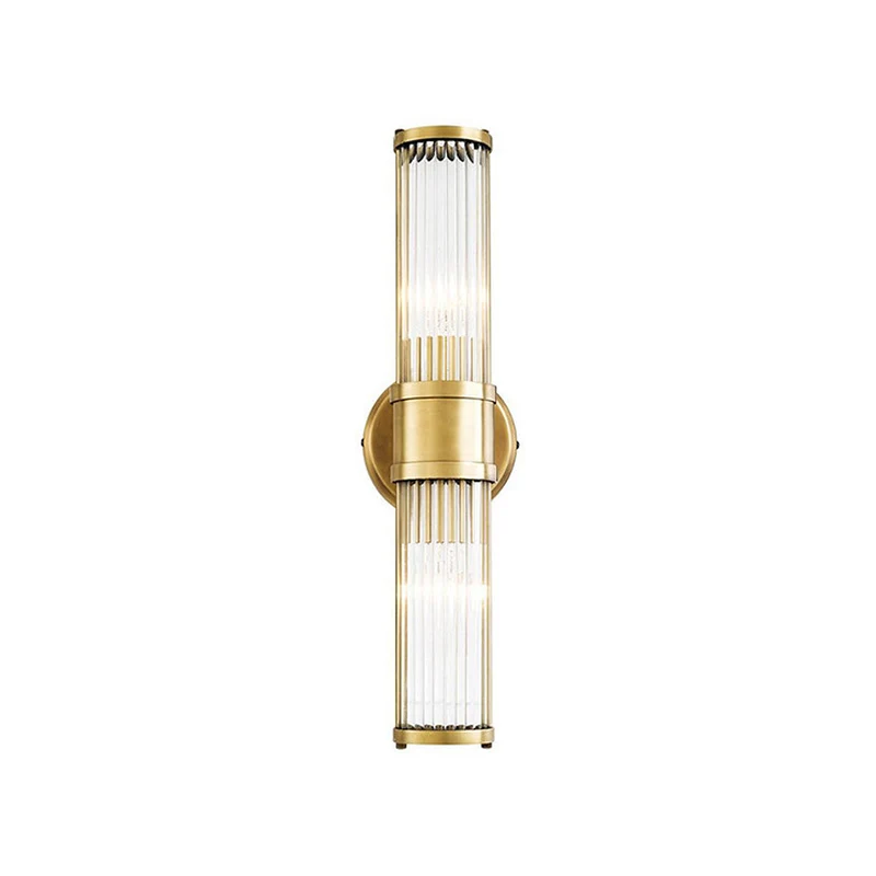 Wandlamp Goud IJzer & Glas LED Badkamer Woonkamer Slaapkamer Elegante Verlichting met Verstelbare Lichtkleur | Sansoti