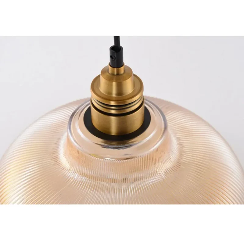 Glazen Hanglamp Metaal Warm Licht Eetkamer Woonkamer Slaapkamer Restaurant Moderne Sfeerverlichting Design | Sansoti