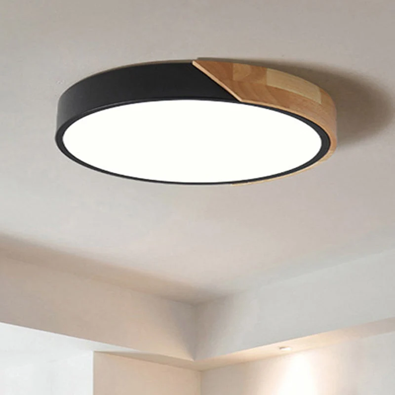 Ronde LED Plafondlamp Acryl Metaal Slaapkamer Woonkamer Inbouw Verlichting Modern Design Energiezuinig | Sansoti
