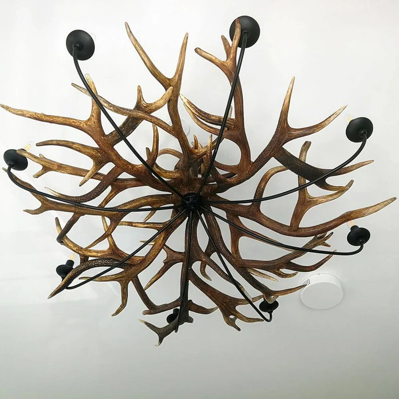 Rothirsch Chalet Geweih Deckenlampe Ø 120cm
