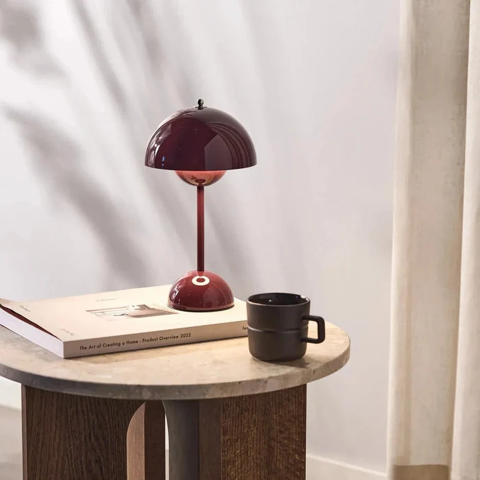 Tafellamp Buiten Terras Draadloos Oplaadbaar Dimbaar LED Warm Wit 30 cm Bijzettafel Balkon | Sansoti