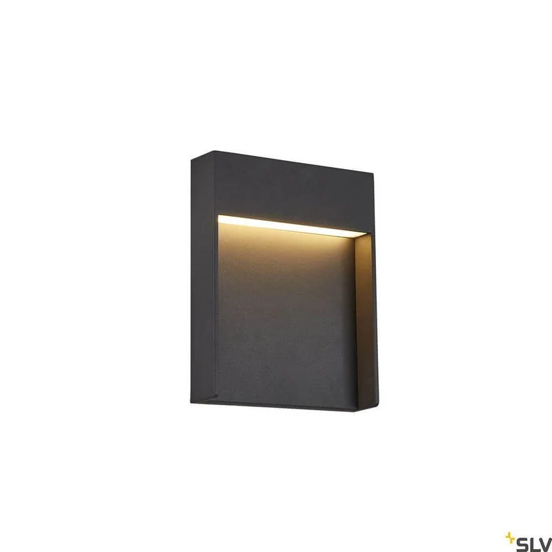 Flatt Outdoor LED Wandlampe 3000K IP65 Anthrazit