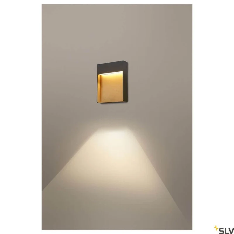 Flatt Outdoor LED Wandlampe 3000K IP65 Anthrazit