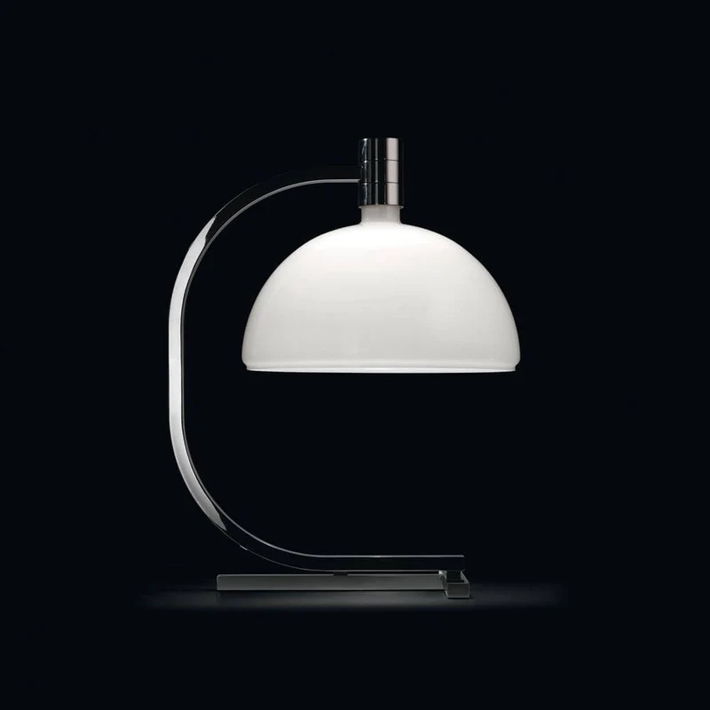Nemo As1C Tischlampe Albini mit Glasschirm