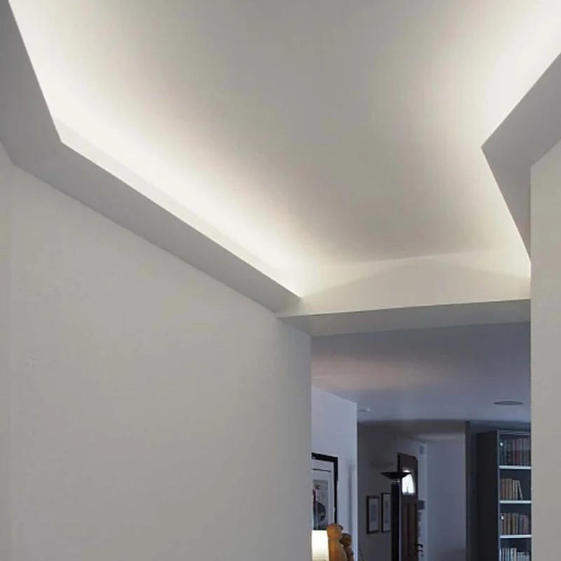 Dekor-Profil S 6cm Stuckleiste 1,2 m indirekt Wand oder Decke