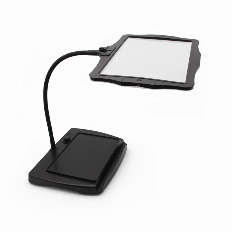 Verstelbare LED-bureaulamp met 3x Vergrootglas Zwanenhals Leeslamp voor Handwerk Lezen Hobby Knutselen | Sansoti