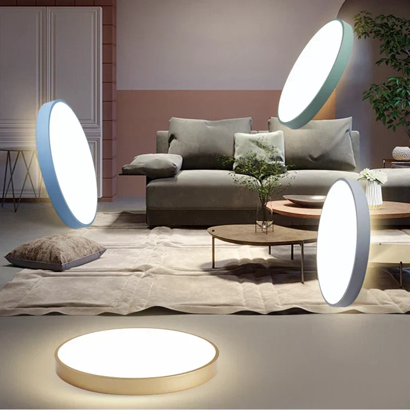 Ronde Plafondlamp Multicolor LED Ultradun 23-60cm Dimbaar Afstandsbediening Woonkamer Slaapkamer Studeerkamer | Sansoti