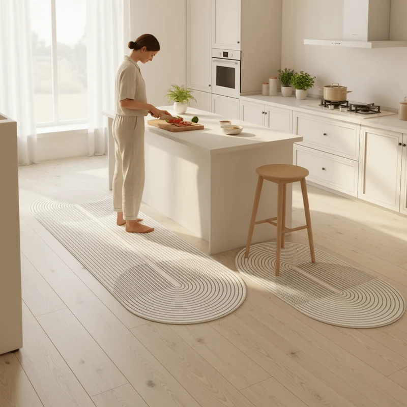 Anti-Vermoeidheidsmat Keuken PU-Schuim Antislip 40x60 tot 50x160 cm Waterafstotend | Sansoti