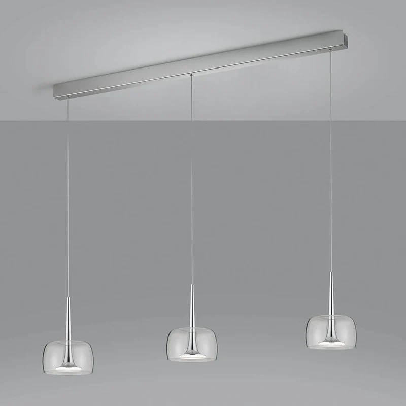 LED Pendelleuchte Flute Chrom