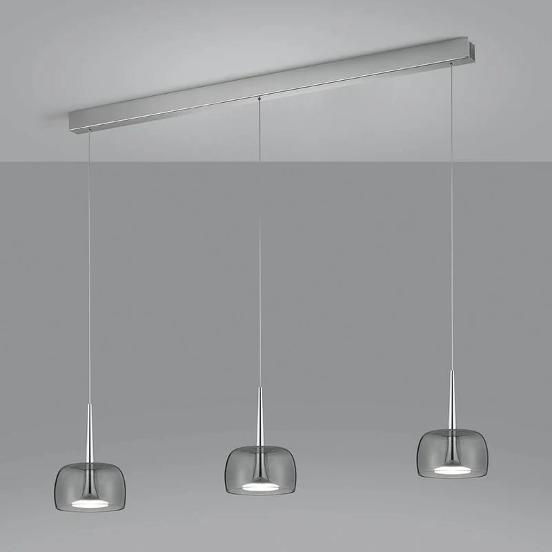 LED Pendelleuchte Flute Chrom